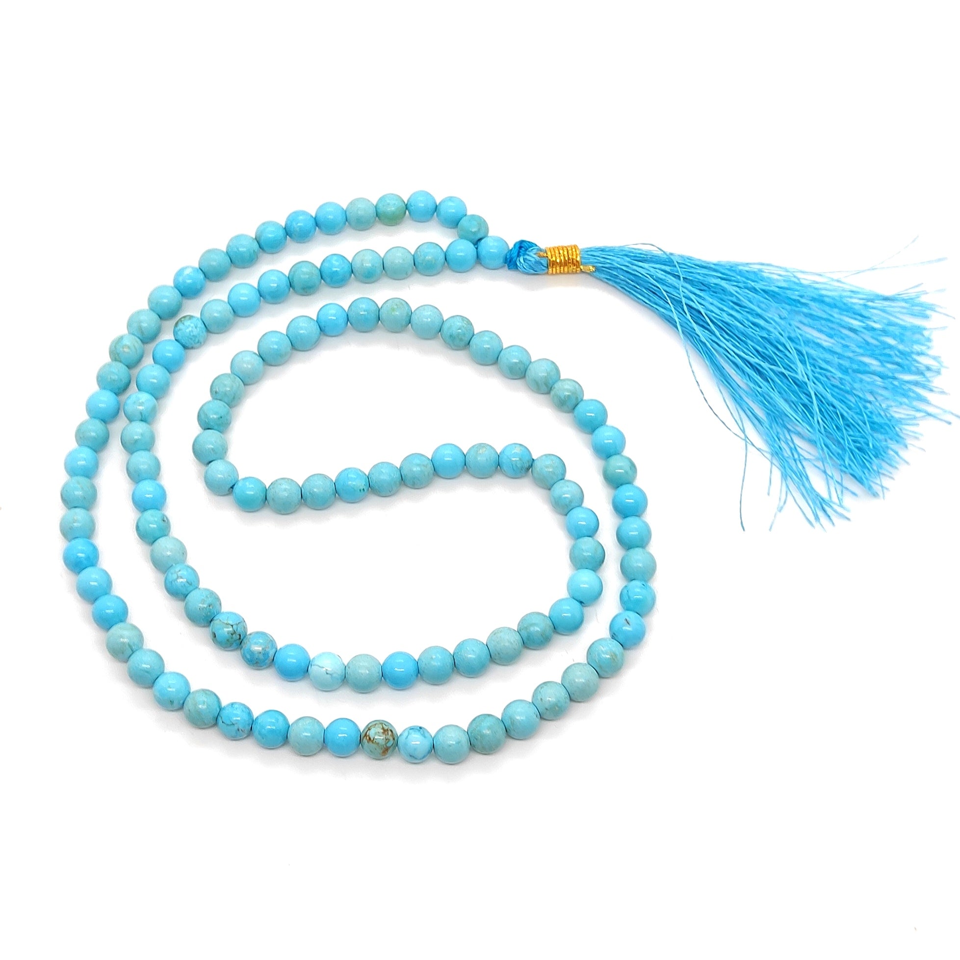 Firoza (Tourquis) Natural With Certified Japa Mala 108 +1 Beads